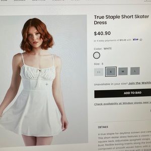 Windsor Staple short skater dress